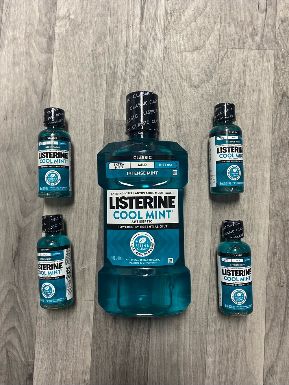 Listerine Cool Mint Antiseptic Mouthwash — Intense Mint (Blue)